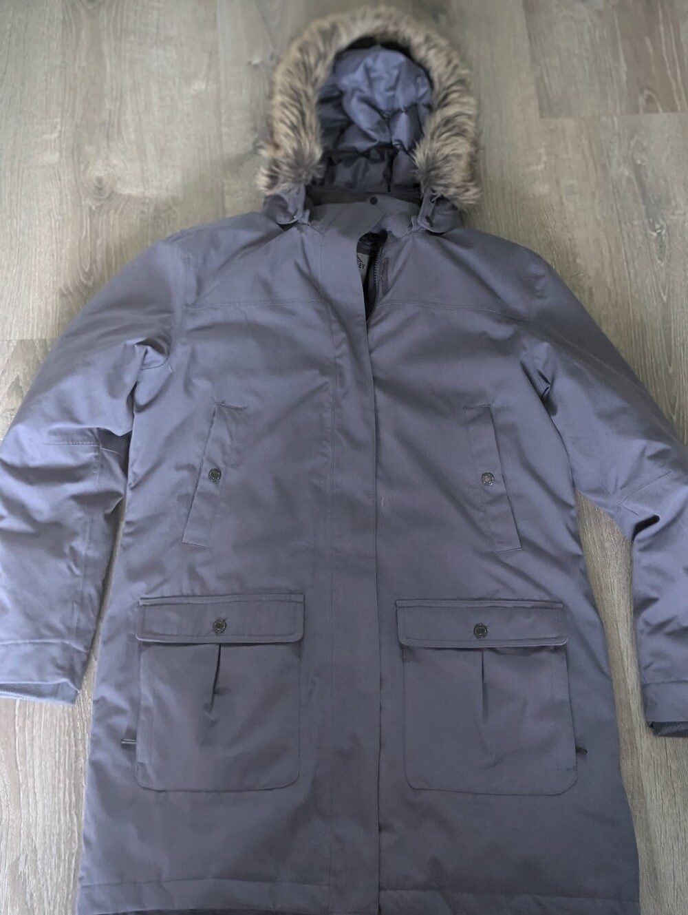 McKinley Aquamax Elite Down Winter Parka Jacket - Size Large / Greyish Purple